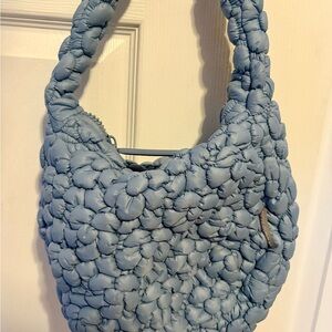 Wildfox Cloud Quilt Hobo Bag in blue